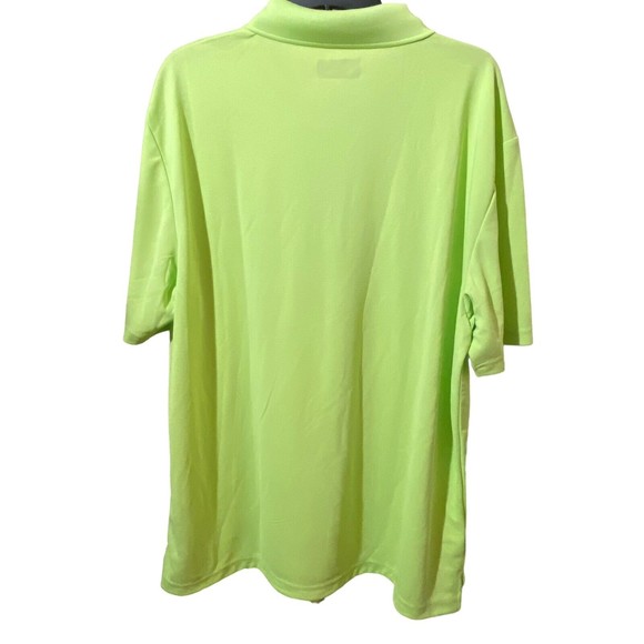NWT Men’s Grand Slam Performance Off Course Golf Polo UPF 50 Neon Green Sz XL - Picture 2 of 16